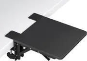 Ergonomics Desk Extender Tray, 9.5"X9.1" Table Mount Arm Wrist Rest Shelf, 90° F