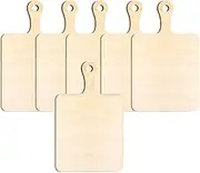 LeoLeozz 6X Mini Wooden Serving Board Cheese Board for Kitchen and Home
