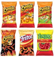 CHEETOS FLAMIN HOT CHEDDAR JALAPENO CRUNCHY DINAMITA Puffs Chips 9.5oz PICK One