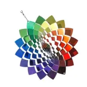 Wind Spinners Outdoor Stainless Steel Wind Spinners Colorul Wind Chime9985