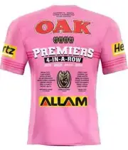 Penrith Panthers 2024 NRL Mens Four Peat Premiers Jersey Sizes S-7XL BNWT