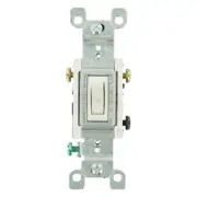 15 Amp 3-Way Toggle Switch, White (6-Pack)