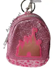 Disney Parks Tiny Mini Backpack Cinderella Castle Coin Purse Keychain Bag Charm