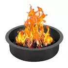 VEVOR Fire Pit Ring Round 35 Inch Outer Steel Liner DIY Campfire Ring Firepit