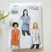 Vogue V8979 Sewing Pattern Womens Size 6 - 14 Tunic Top Blouse Uncut