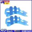 Silicone Toes Separators Bunion Straightener Foot Care Device (Blue)