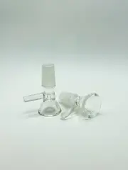 2x Glass Cone Piece With Handle Male 14mm Free shipping