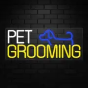 Pet Grooming Neon Sign for Retail Displays | LED Flex Neon | 30"W x 12"H x 1"D