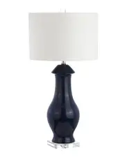 JONATHAN Y Liberty 31in CeramicCrystal LED Table Lamp
