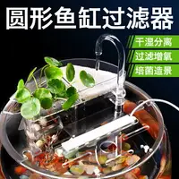 在飛比找樂天市場購物網優惠-魚缸外掛過濾器 瀑布過濾器 過濾淨水器 圓形魚缸過濾器小型玻