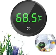 plsyyuw Temperature Sensor | LED Temperature Display,Stick- Touch Screen Thermoscope for Vivariums, Fish Bowl
