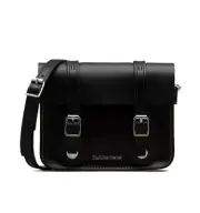 Dr. Martens AB098001 7 inch LEATHER SATCHEL Shoulder Crossbody Bag Black