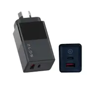65W Gan Fast Charger Block Two Ports Wall PD Charger AU Plug