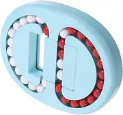 ibasenice Silent Fidget with Rotating Bean Beads Engaging Sensory Puzzle for Seniors and Adults Portable Cool Fidget for Go Relaxation and