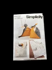 Simplicity S9332 Craft Bag Sewing Patterns One Size 16 Pieces