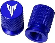 xinjiedianzi Motorcycle CNC Aluminum Tire Valve Air Port Stem Cover Caps Compatible with MT 07 MT09 MT07 MT03 MT10 MT25 MT01 MT125 Tracer FZ07(Blue)