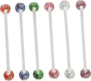 [TINEASUR] Rings Jewelry Set 6pcs Acrylic Jewelry Tragus Helix Rings Safe for Skin for Women Girls Mother's Day