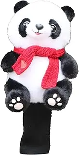 Yeahdor Charming Lazy Panda Golf Club Headcover - Plush & Durable, Ensuring Club Protection