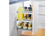 Elite Galley Kitchen Pull Out Cupboard Organiser - Suits 400mm Cupboard