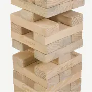 Tumble Tower Pine - Oversized Jenga Style Game for All Ages. 68cm - 120cm+.