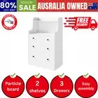 Sideboard Buffet Cupboard 3 Chest of Drawers White