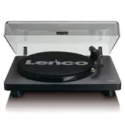 Lenco L-30 Turntable Record Sound Vinyl Player 33/45RPM w/ USB/PC Encoding Black