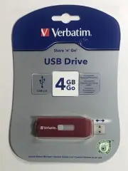Verbatim 4GB Store 'n' Go USB Flash Drive - Red 95236