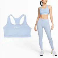 在飛比找momo購物網優惠-【NIKE 耐吉】運動內衣 Swoosh 藍 白 中強度支撐