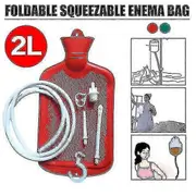 Reusable 2l Enema Bag Colonic Cleaning Irrigation Detox Rubber Bag Kit