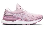 ASICS® Women's 6 B GEL-NIMBUS 24 Running Shoes in Barely Rose/White