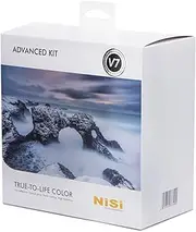 NiSi, V7 Advance Kit - 100mm Square Filter Holder, 82mm Ring, True Color CPL, 3 Adapter Rings with 3-Stop Medium and Reverse GND Filter & 6 and 10-Stop ND Filters - Camera Accessories for Photography