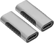 KOMBIUDA 2pcs USB C Female Coupler Adapter USB C Extension Converter for Fast Charging and Data Transfer Durable and Elegant Design for Laptop and Mobile Devices