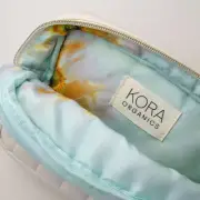 KORA ORGANICS X BEAUTY BAG NWT MIRANDA KERR FLORAL VEGAN LEATHER SKINCARE MAKEUP