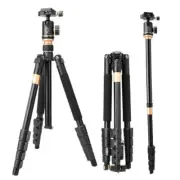 Q666BS Aluminum Alloy Camera Tripod Stand Kit for DSLR Camera