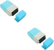 UTHCLO 2pcs Privacy Smear Seal Portable Stamp Roller Confidential Stamp Security Stamp Roller Address Blocker Roller Stamp Multi-Function Stamp Home Accessory Privacy Seal Plastic Blue