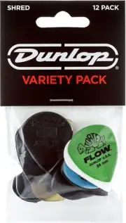 Dunlop Shred Variety Pack Guitar Picks, 12 Pack