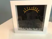 Motivational Challenge Drop Box in White with Glass Display NEW