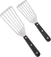 Fish Spatula, 2 Pack Stainless Steel Metal Spatula, Slotted Spatulas for Cooking