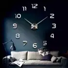 Big Wall Clock To Quartz 3D Sticker Mirror, DIY, DIY,Deco