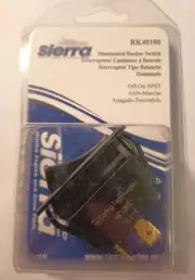 Sierra RK40100 Illuminated Rocker Switch Off-On SPST