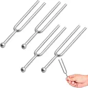 440Hz Tuning Fork, Standard Tuning Fork for Beginner Guitars Violinists, Stainless Steel Tone Tuning Fork for Musical Instruments, String Instruments Tone Tuning Fork for Violin Guitar (4 PCS)