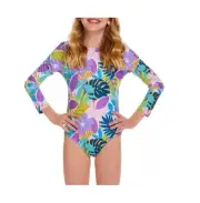 NWT Girls Andy & Evan Swim Wear Suit rashguard Sz L 12/14 $35