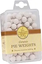 Mrs. Anderson’s Baking Pie Crust Weight Chain Ceramic Pie Weights - Almond