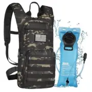 3L Hydration Backpack, Water Backpack with TPU Water Bladder, Black CP