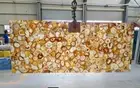 Yellow Agate Stone Countertop, Agate Geode stone Office Desk Slab Top Decor