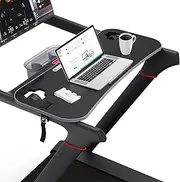 Qsxou Treadmill Desk Attachment,Peloton Tread Tray Ergonomic Platform, Laptop Holder with Tablet Holder,New Universal Cooling Holes Laptop Stand for Home/Office