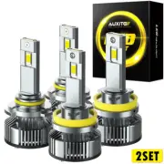 AUXITO 8x H8 9005 LED Headlight Bulbs Conversion Kit High Low Beam Bright White (for: Subaru)