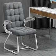 Gaming Chair, Universal Adjustable Cheap Office Chair Back Rest Modern Meditation Office Chair Mobile Study Bureau (Color : Dark Grey Fabric) Interesting