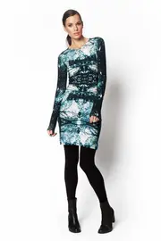 Deefer Moody Print Knit Dress--VER-DEEFER-VMK