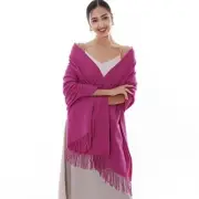 Winter Scarfs for Women Pashmina Shawls Wraps for Evening Dresses Rose Red